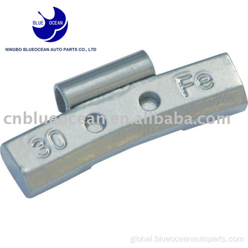 Fe Wheel Weight Clip on Type zinc plated Fe type balancing wheel weights clip Supplier
